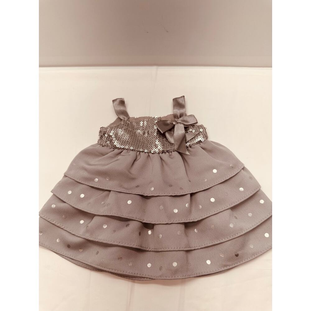 American Girl Doll 2014 Holiday Dress Shimmering Silver - Dress ONLY